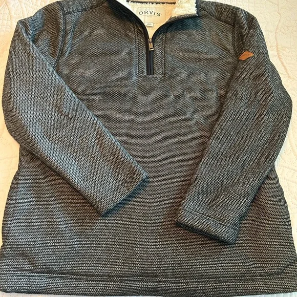 Orvis Gray and Cream Men's Sweater - Picture 4 of 7